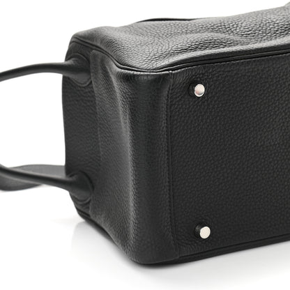 Hermes Taurillon Clemence Lindy 26 Black 9 of 10