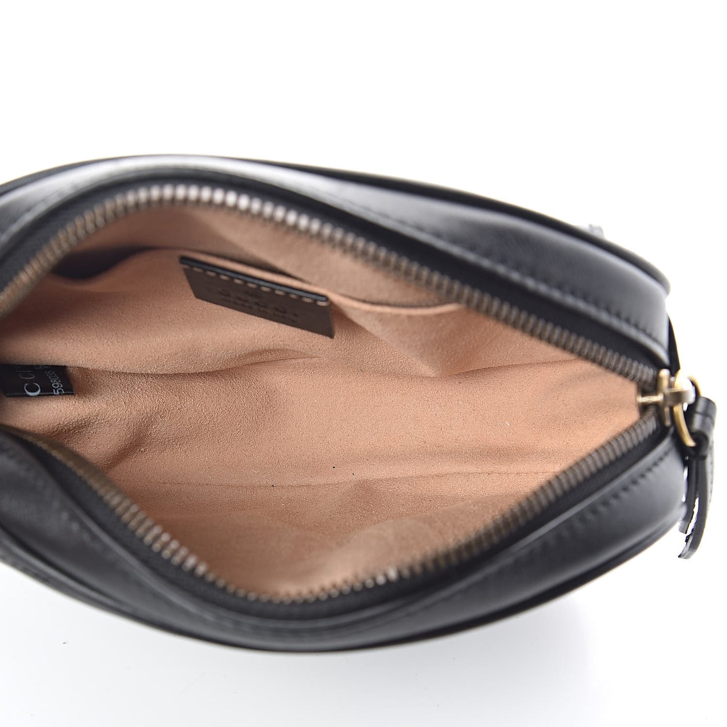 Calfskin Matelasse GG Marmont Belt Bag 85 34 Black