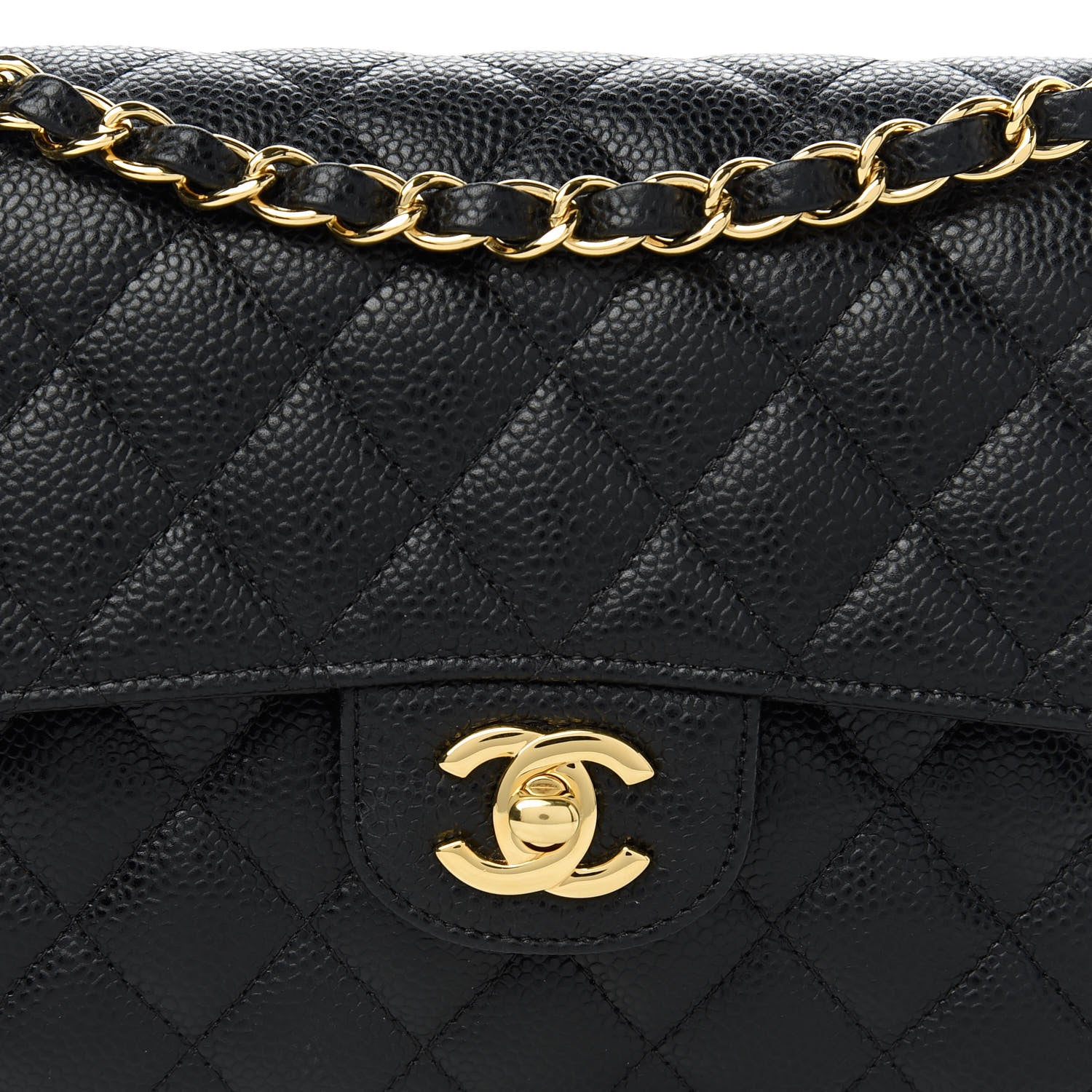 Chanel Caviar Quilted Small Double Flap Black 10 of 11