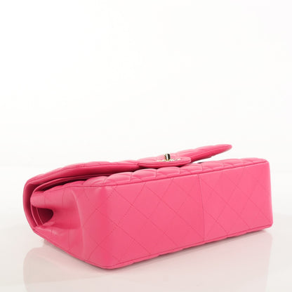 Chanel Lambskin Quilted Jumbo Double Flap Fuchsia 5 of 9