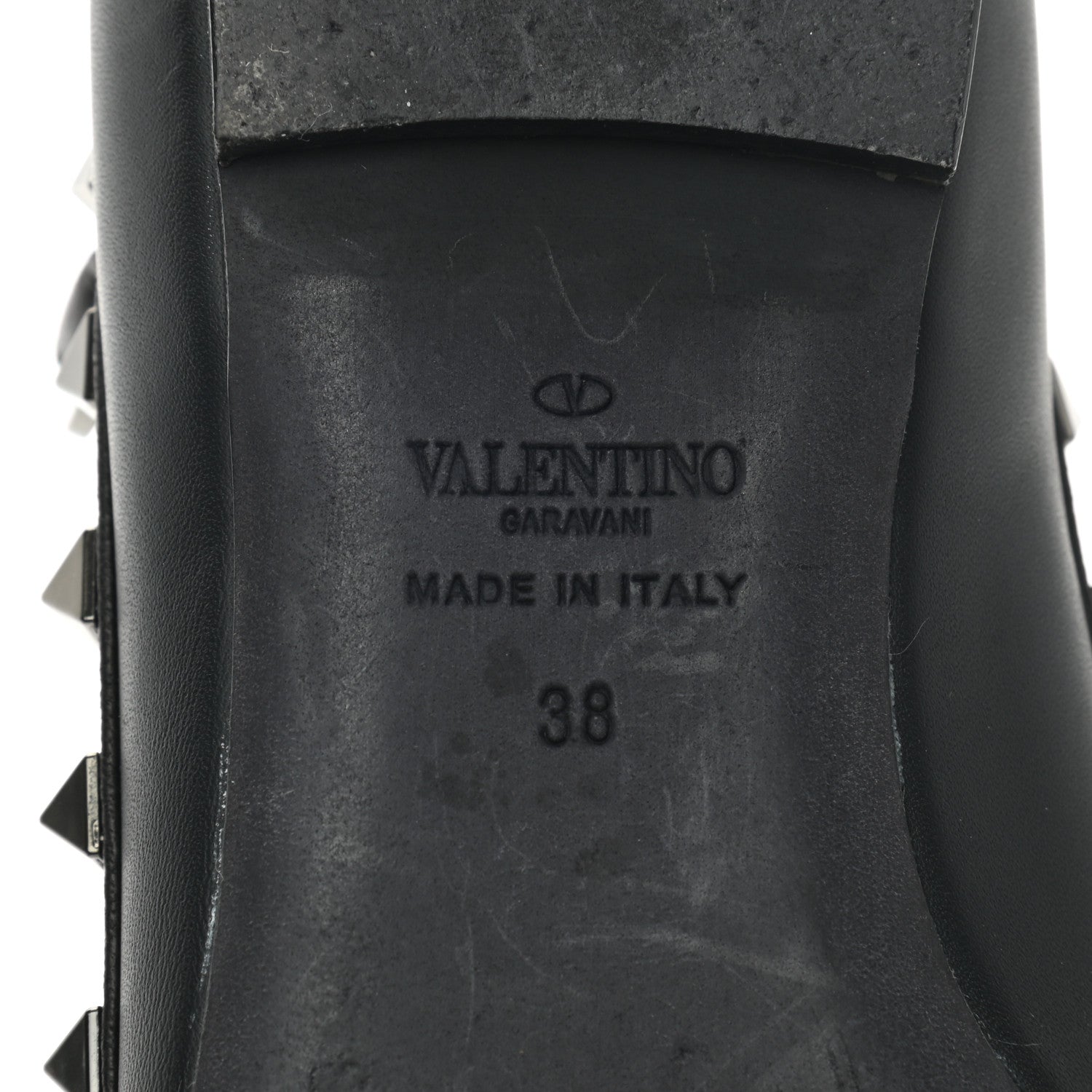 Valentino Garavani Nappa Rockstud Cage Ballerina Flats 38 Black 6 of 8