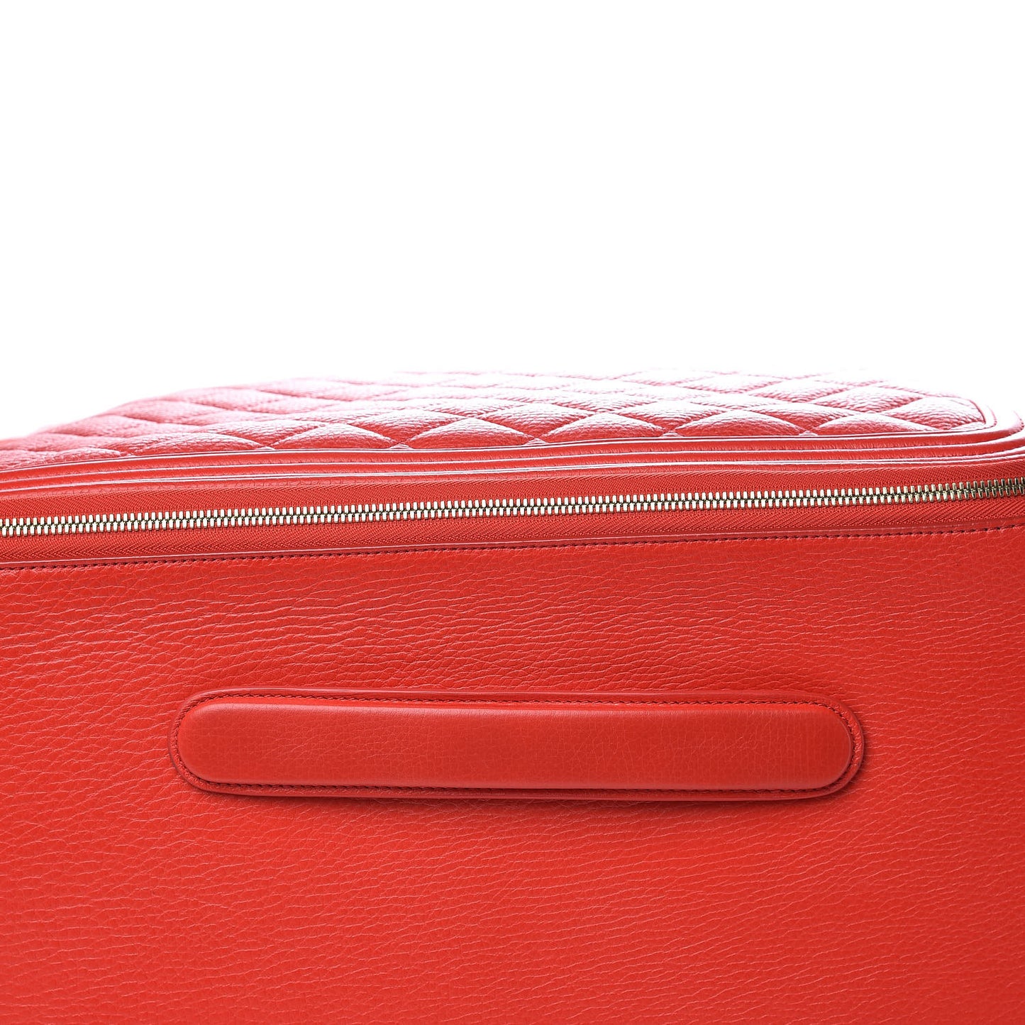 Calfskin Quilted Coco Case Trolley Red