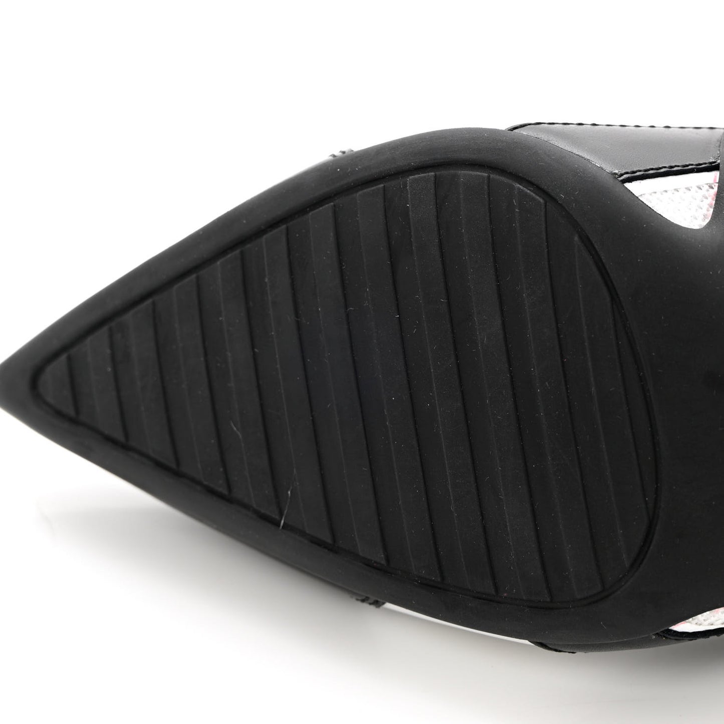 Lambskin Archlight Pumps 37 Black White