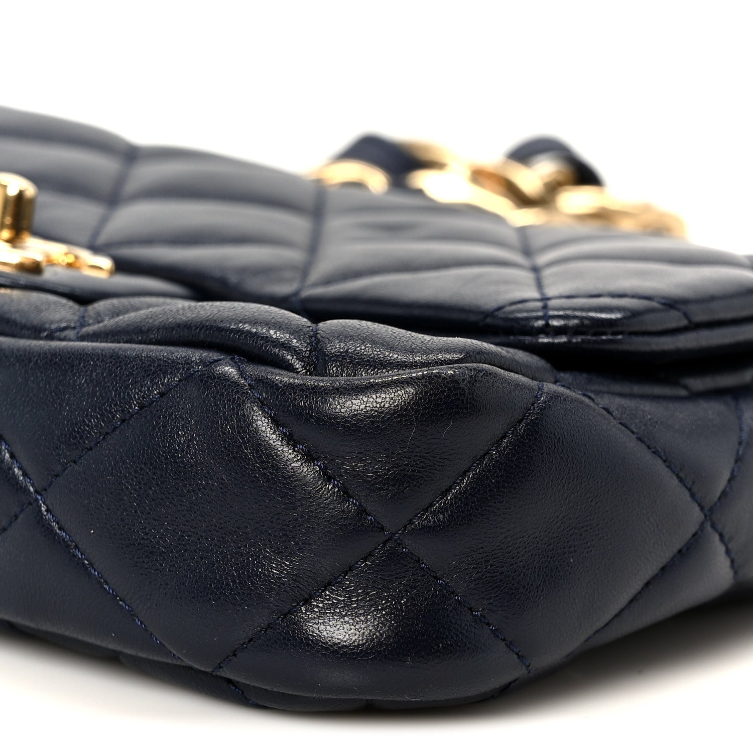 Chanel Lambskin Quilted Small Funky Town Flap Blue 10 of 10