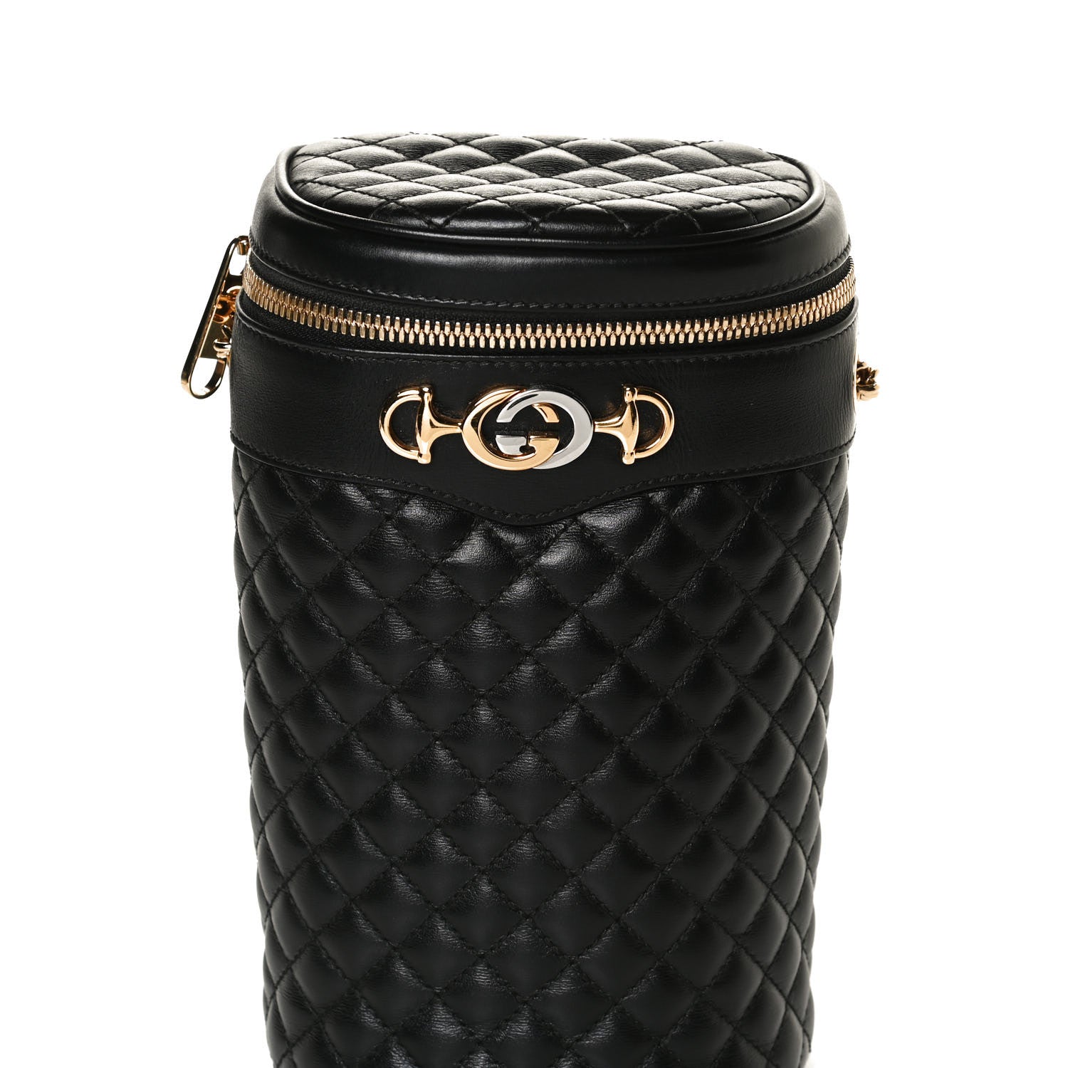 Gucci Calfskin Trapuntata Zumi Belt Bag Black 8 of 12