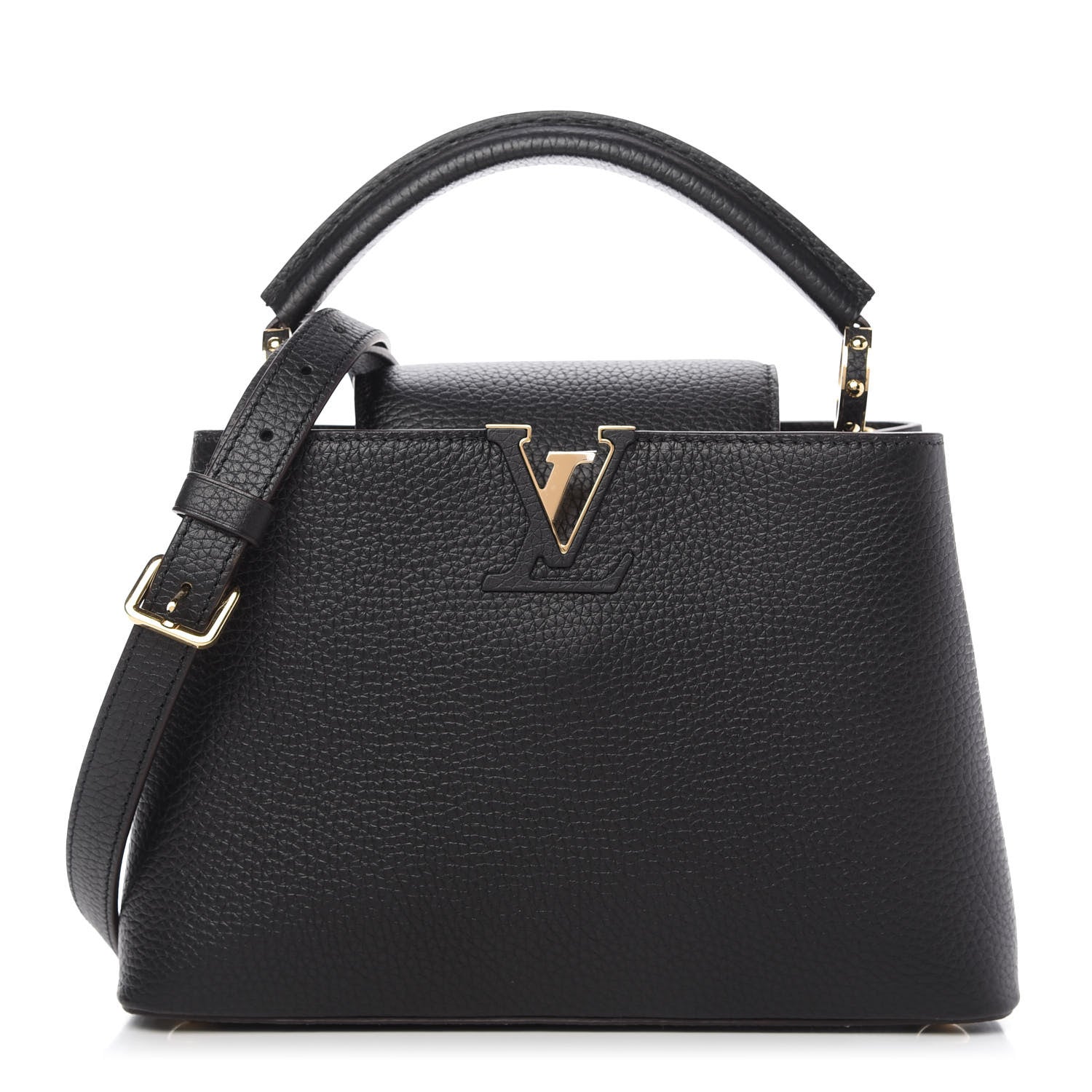 Louis Vuitton Taurillon Capucines BB Black 1 of 9