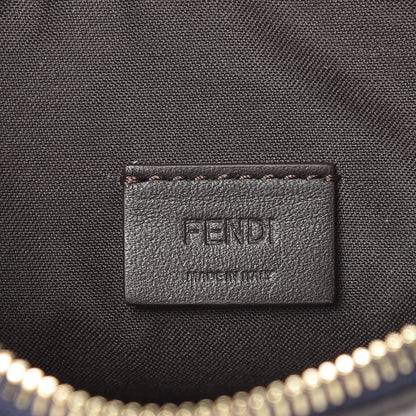 Fendi X FILA Vitello Century Mania Bi-Color FF 1974 Embossed Small Flat Clutch Nebula Blueberry Multicolor 6 of 8
