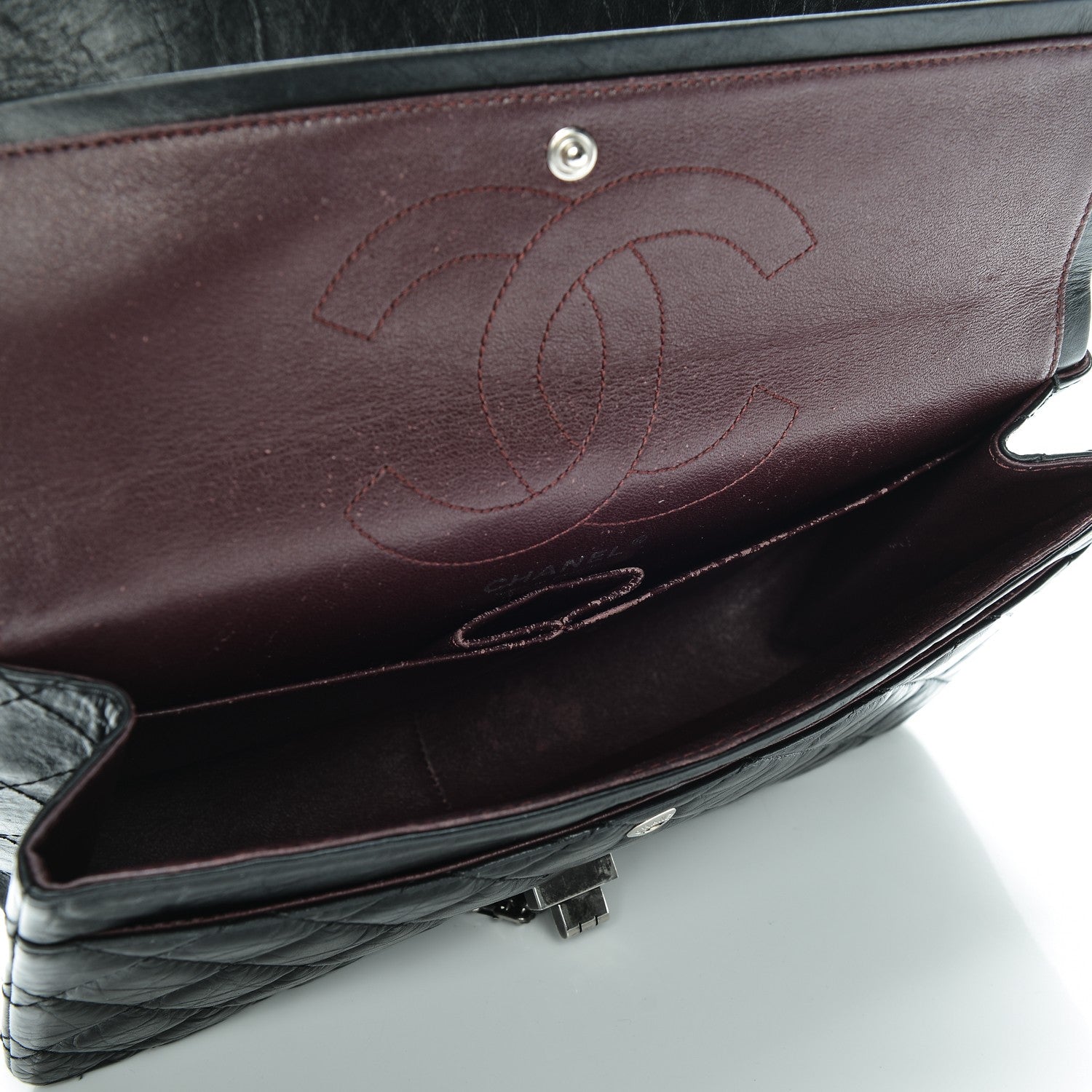 Chanel Aged Calfskin Quilted 2.55 Reissue 226 Flap Black 5 of 9