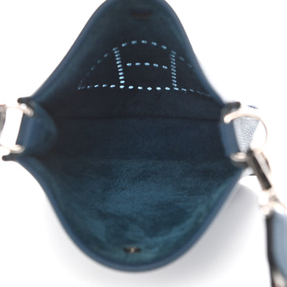 Hermes Taurillon Clemence Zigzag Evelyne TPM Deep Bleu Bleu Zellige Indigo Black 5 of 11