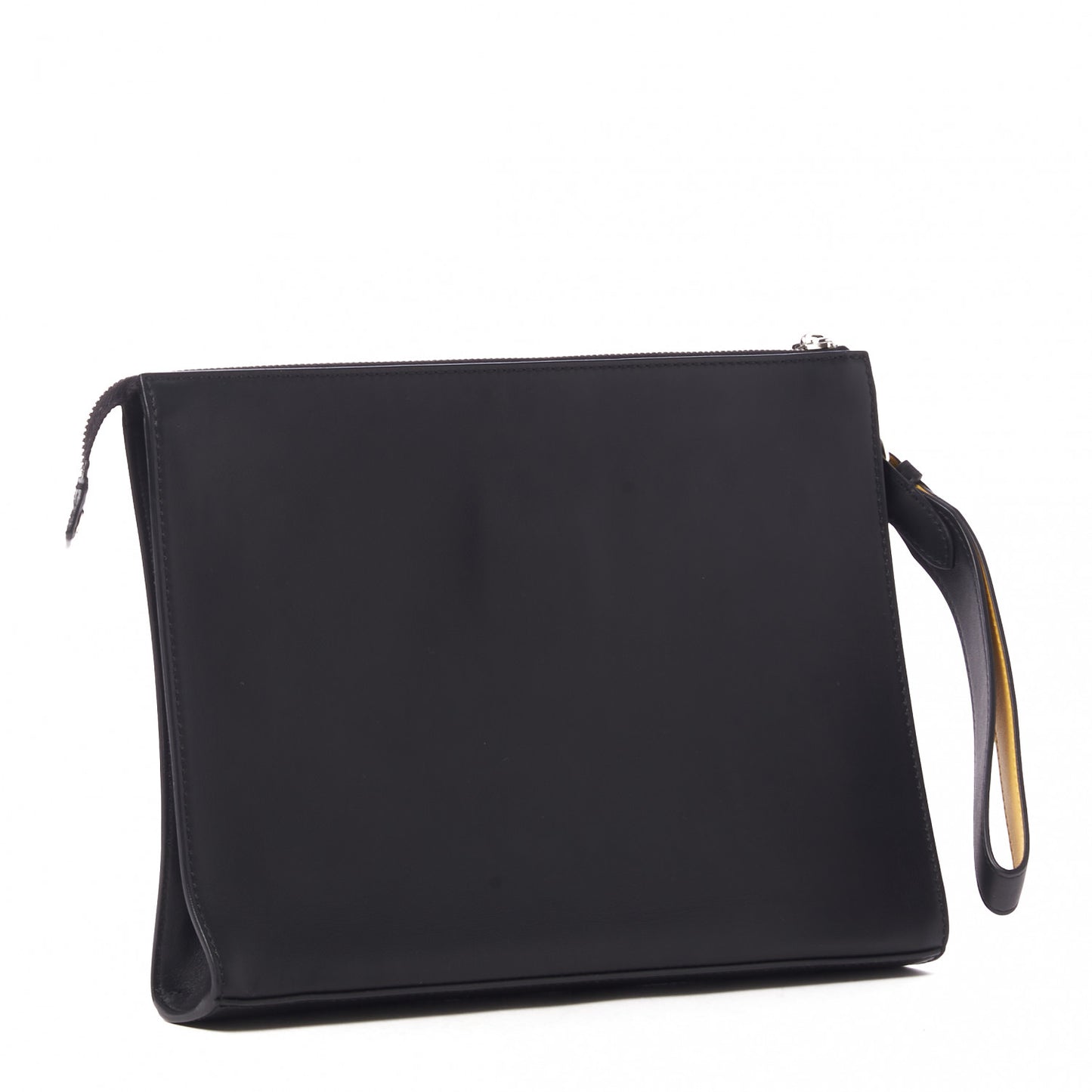 Vitello Grace Light Logo Clutch Bag Black Sunflower