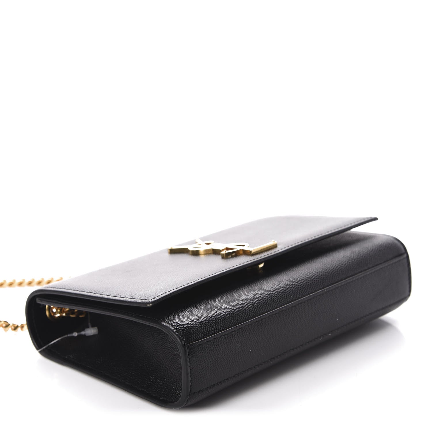 Saint Laurent Grain De Poudre Small Monogram Kate Satchel Black 4 of 12
