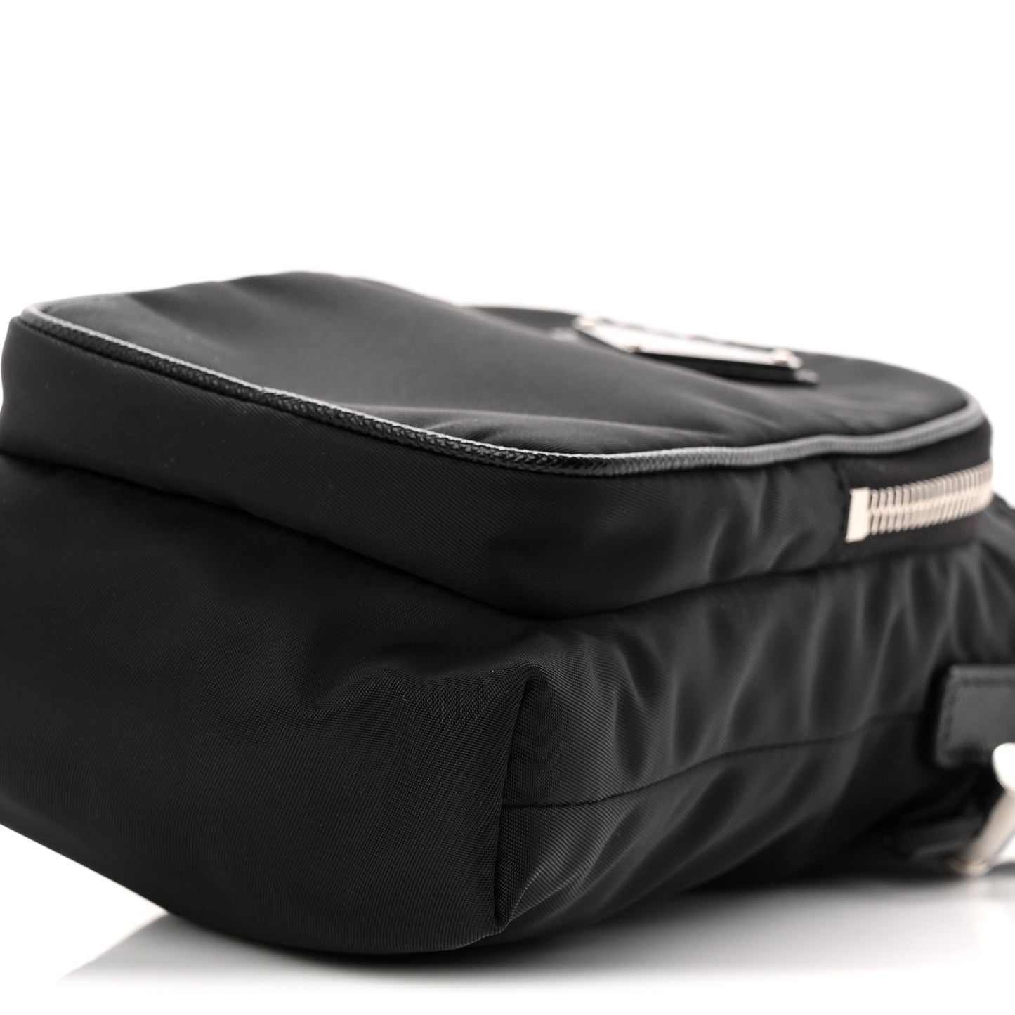 Tessuto Nylon Saffiano Phone Case Crossbody Black