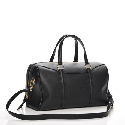 Burberry Derby Calfskin Medium Alchester Bowling Bag Black 4 of 8
