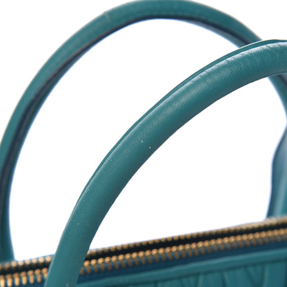 Miu Miu Nappa Matelasse Zip Tote Turchese 16 of 21
