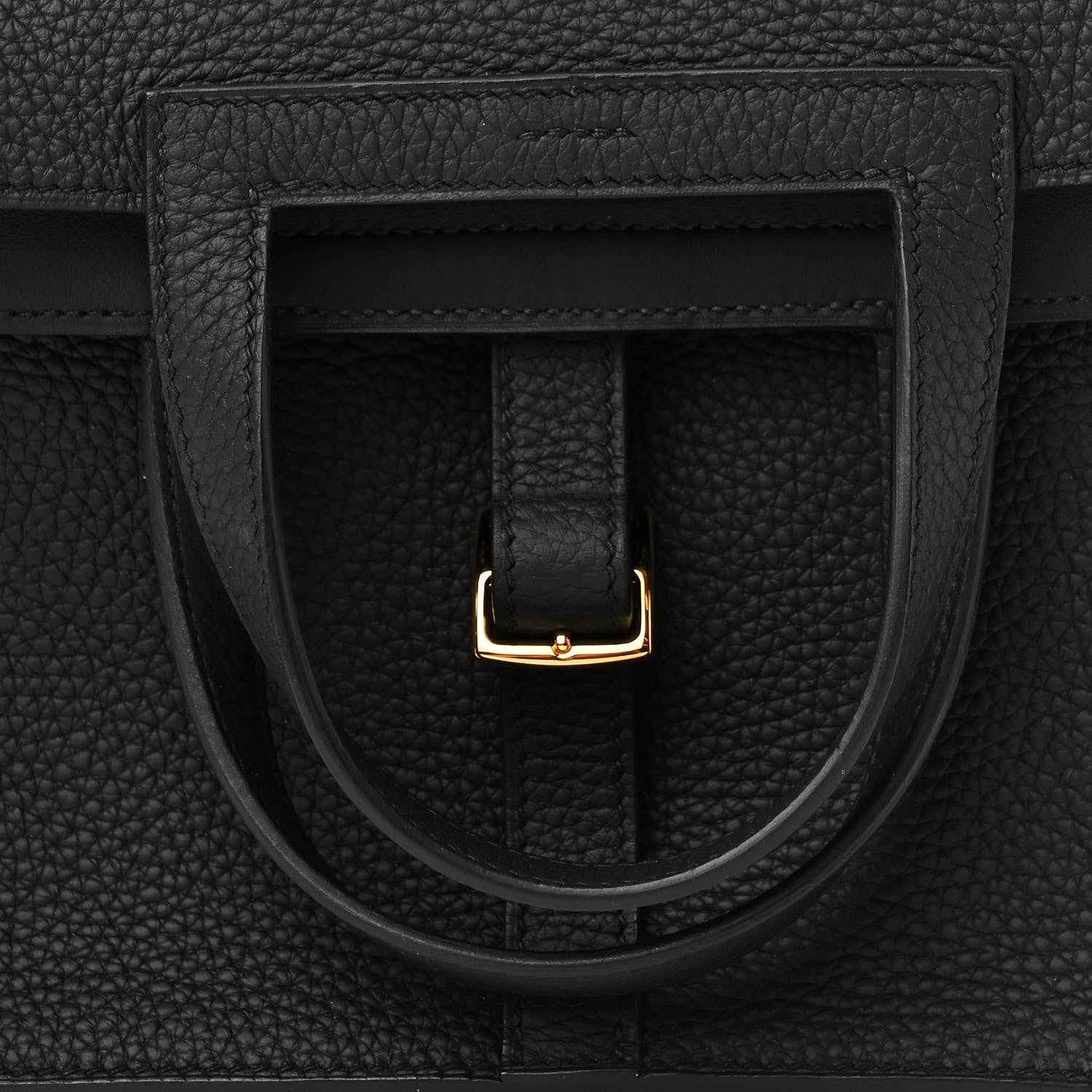 Hermes Taurillon Clemence Halzan 25 Black 8 of 12