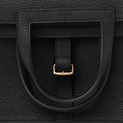 Hermes Taurillon Clemence Halzan 25 Black 8 of 12