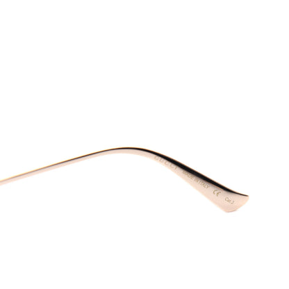 Gucci Metal Oversized Round Frame GG0225S Sunglasses Gold 6 of 7