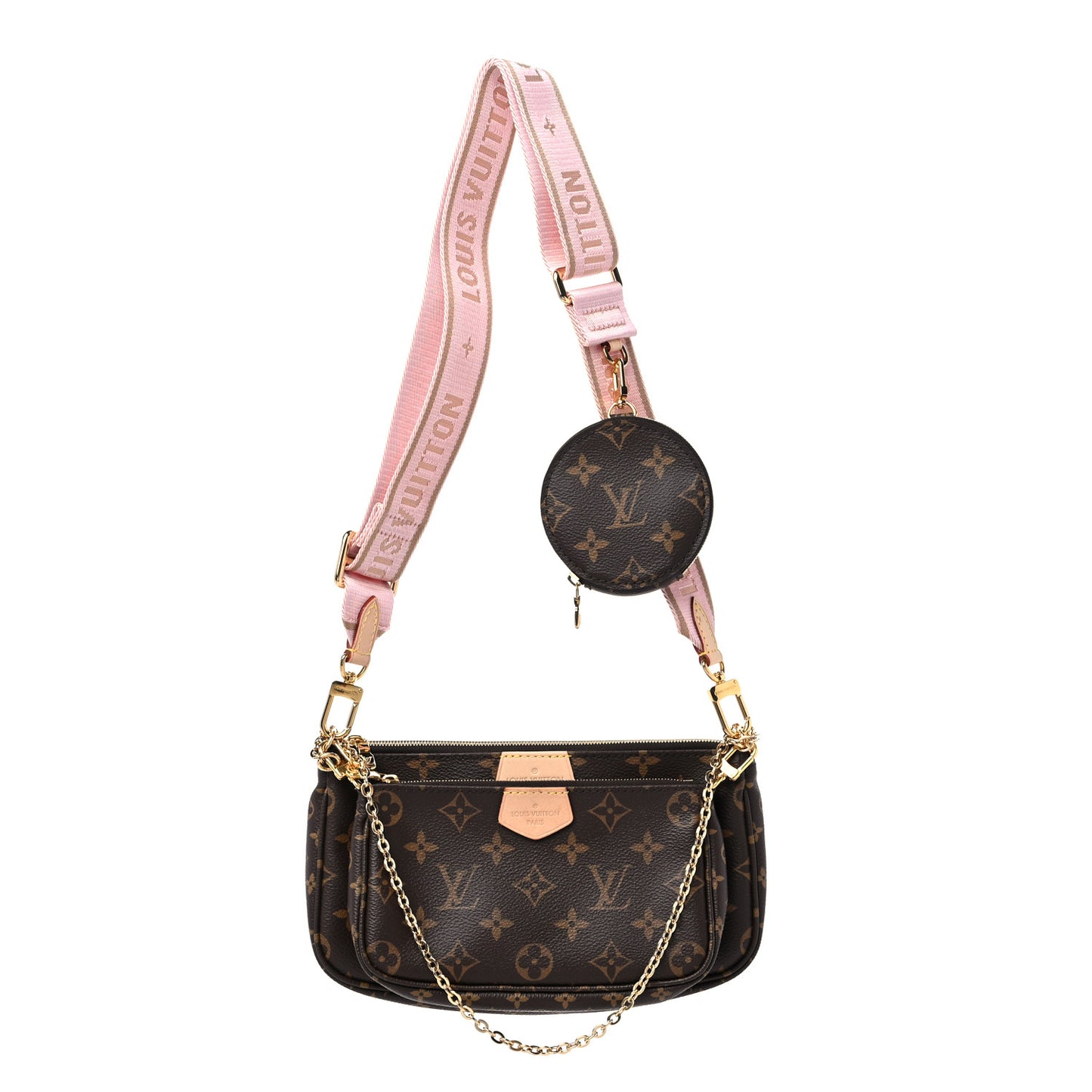 Monogram Multi Pochette Accessories Rose Clair