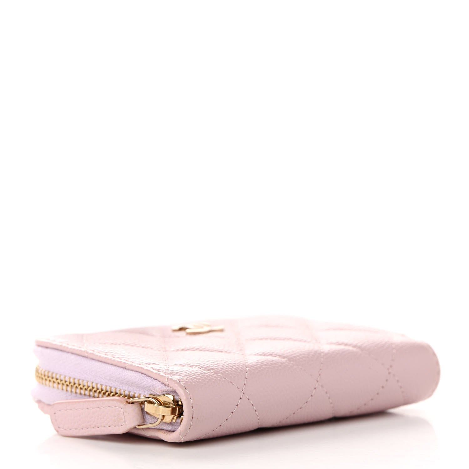 Chanel Caviar Quilted Zip Coin Purse Light Pink 4 of 8