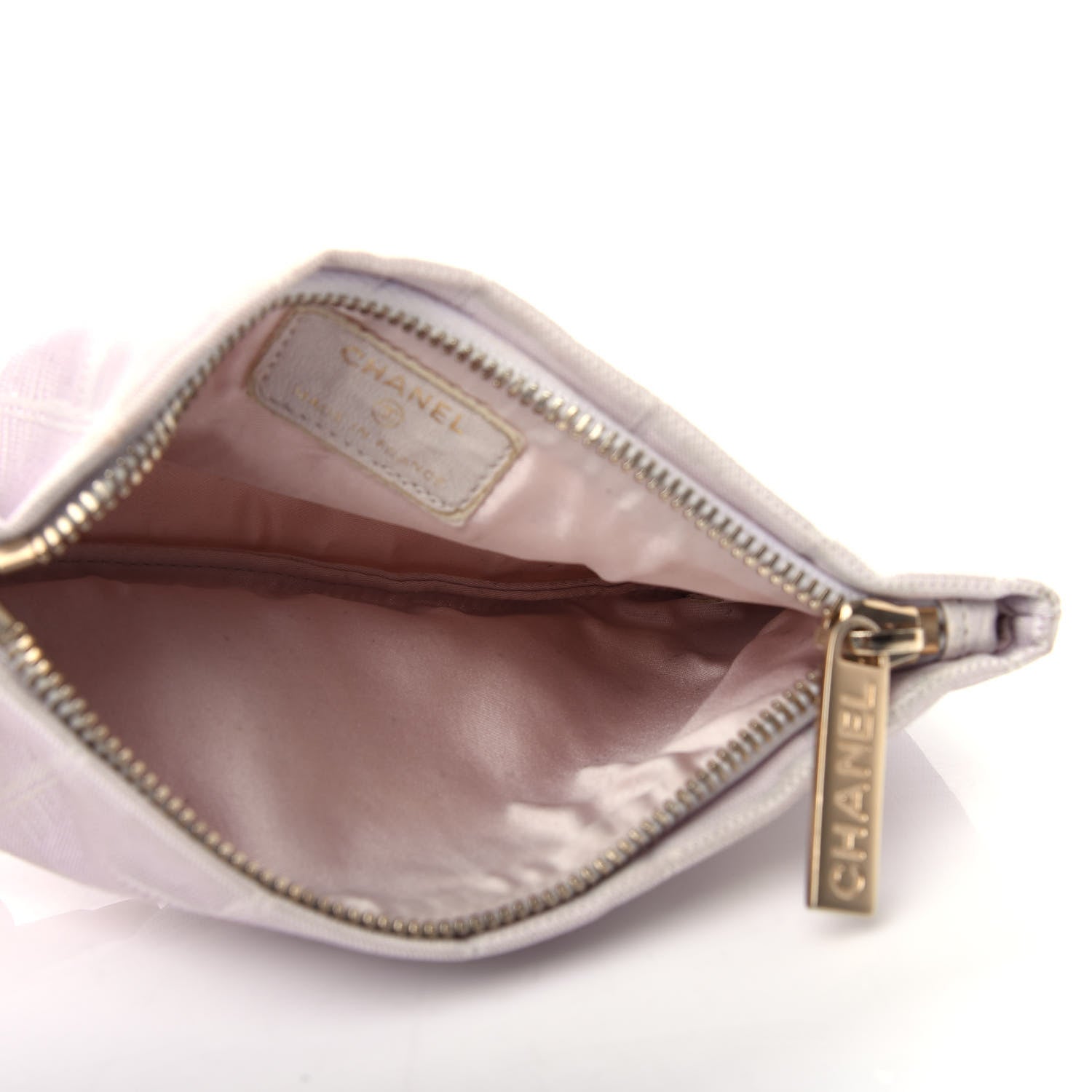 Chanel Nylon Cosmetic Case Light Purple 5 of 7