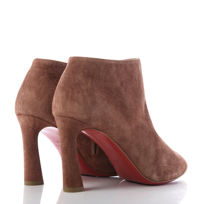 Christian Louboutin Veau Velours Eleonor 85 Ankle Boots 36.5 Ecorce 4 of 9