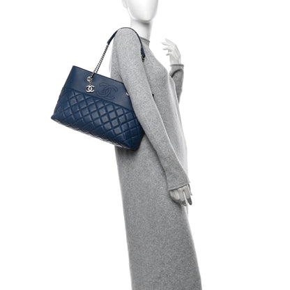 Chanel Lambskin Quilted Medium Urban Delight Tote Blue 2 of 12