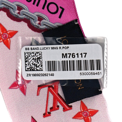 Louis Vuitton Silk Lucky Monogram BB Bandeau Rose Pop 3 of 3