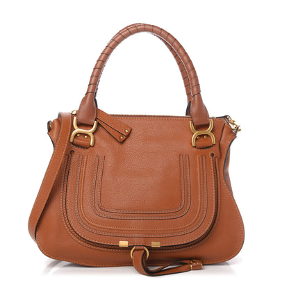 Chloe Calfskin Medium Marcie Satchel Tan 1 of 10