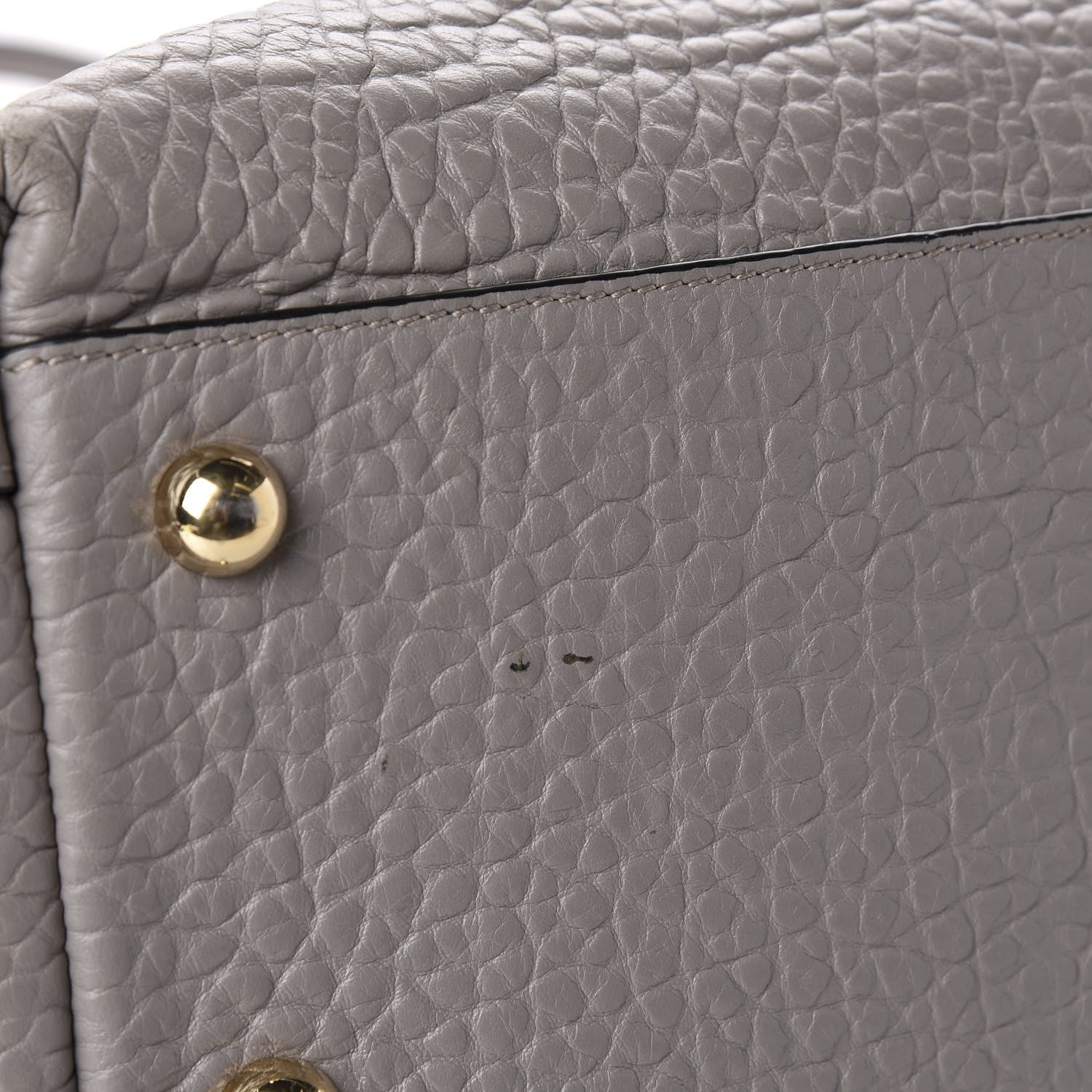 Burberry Signature Grain Calfskin Medium Welburn Tote Pale Grey 11 of 13
