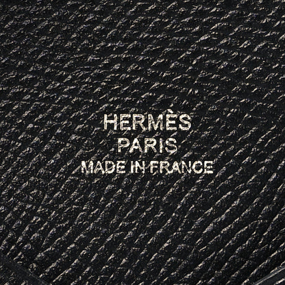 Hermes Epsom Calvi Card Case Black 8 of 12