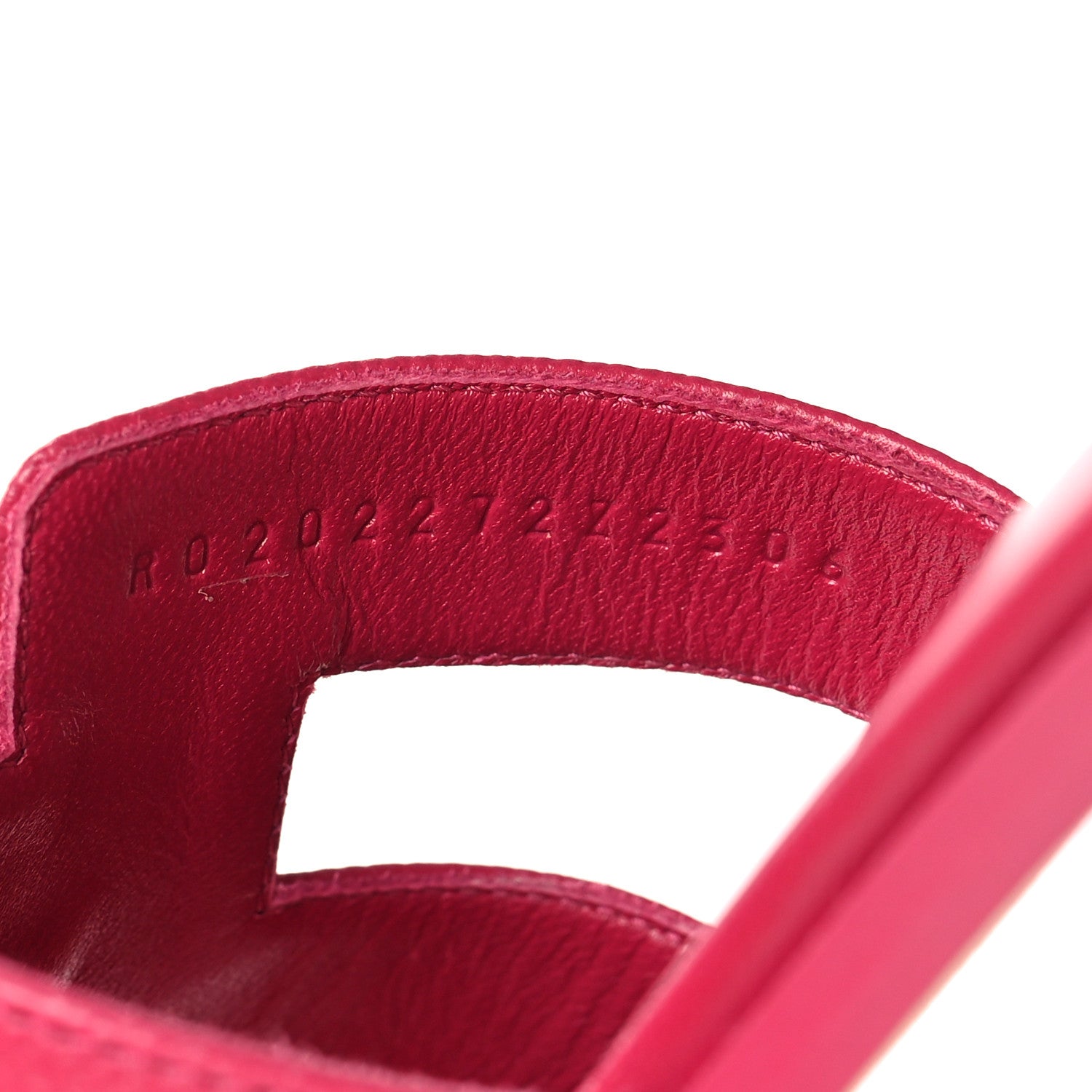 Hermes Epsom Oran Sandals 37 Rose Magenta 6 of 8