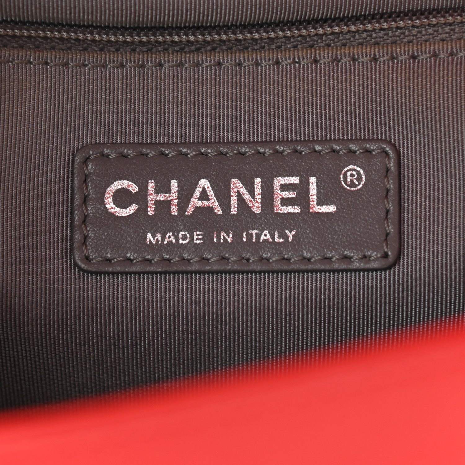 Chanel Calfskin Double Stitch New Medium Boy Flap Red 6 of 10