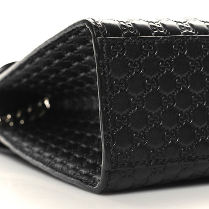 Gucci Microguccissima Medium Emily Chain Shoulder Bag Black 9 of 13