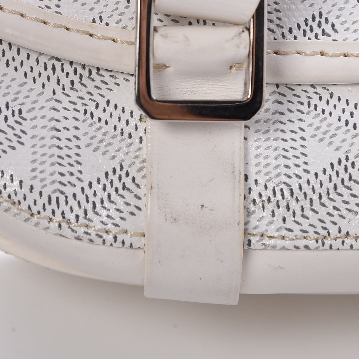 Goyardine Belvedere PM Messenger Bag White