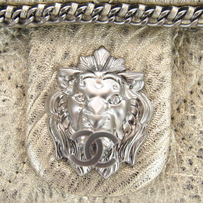 Chanel Leather Medium Leo Lion Flap Metallic 8 of 10