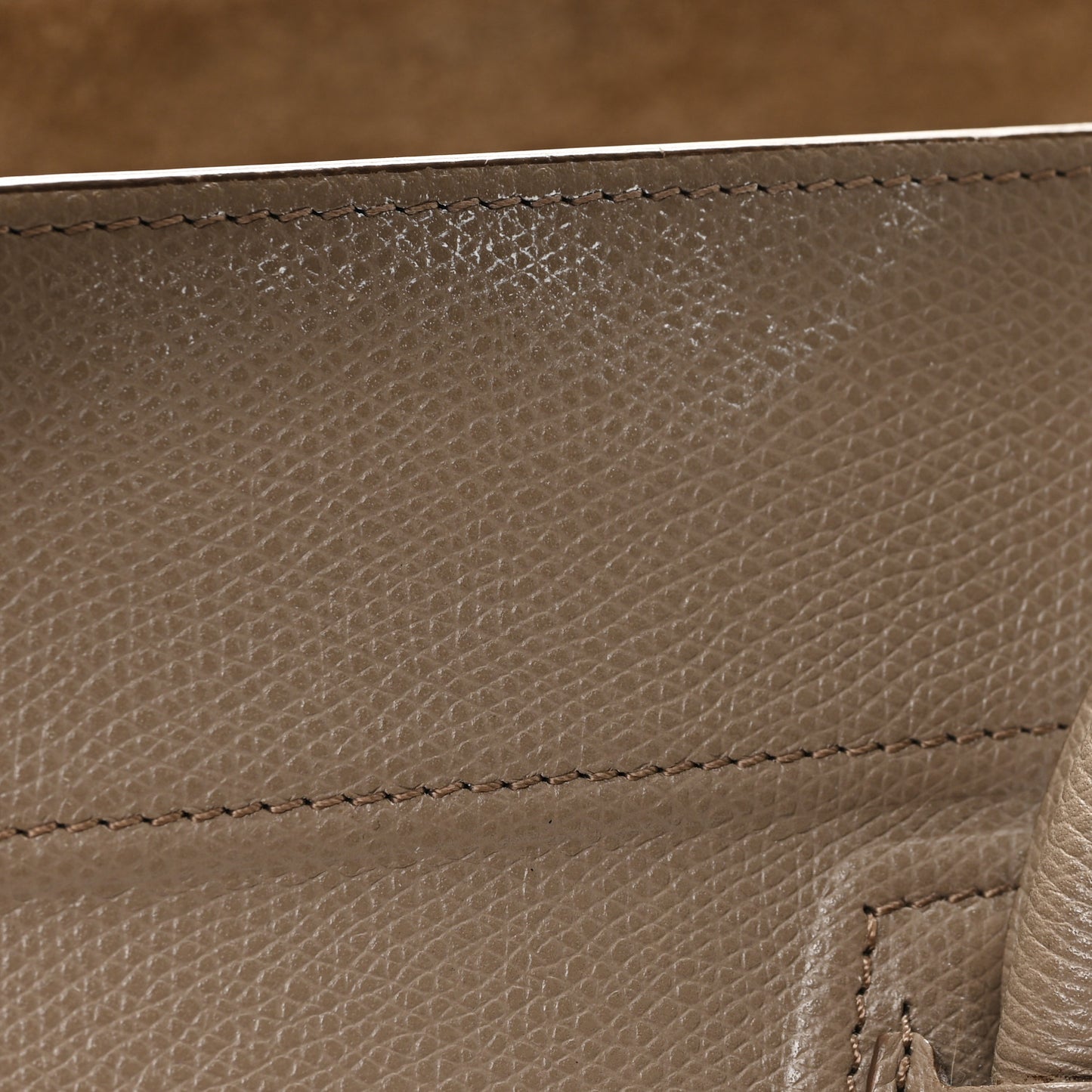 Baby Grained Calfskin Medium Phantom Luggage Taupe