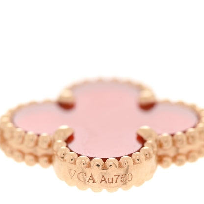 Van Cleef & Arpels 18K Yellow Gold Carnelian 5 Motifs Vintage Alhambra Bracelet 3 of 6