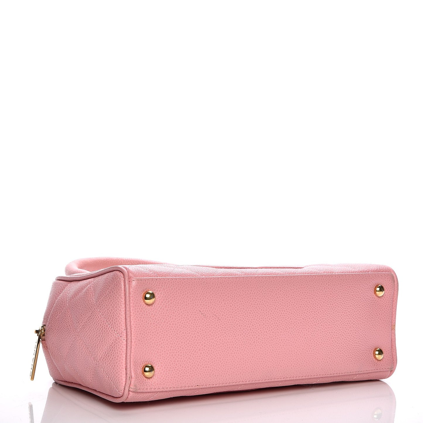 Caviar Quilted Small Bowler Pink