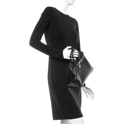 Hermes Epsom Horseshoe Birkin 25 Black Rouge Vif 2 of 36