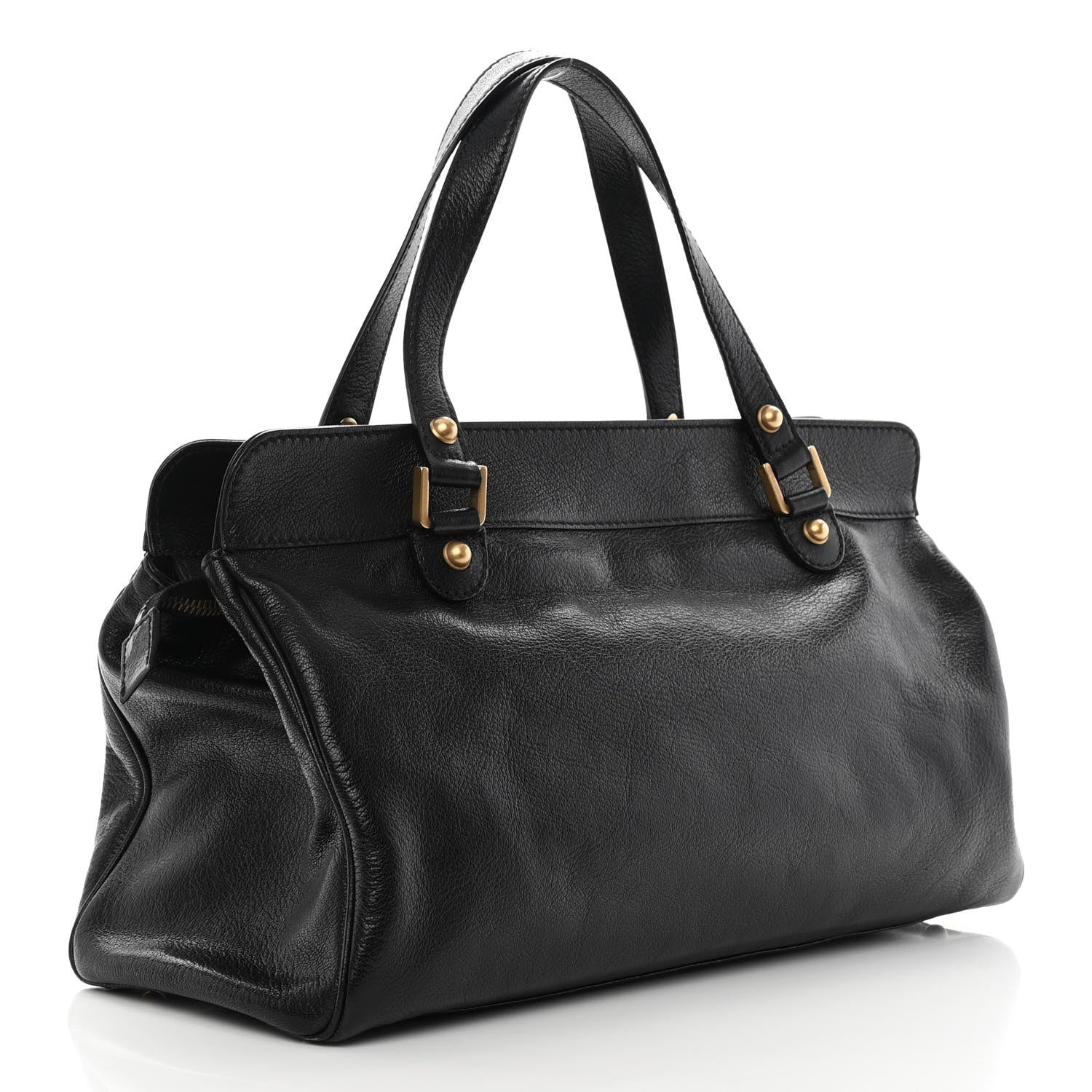 Gucci Calfskin Blondie Satchel Black 3 of 12