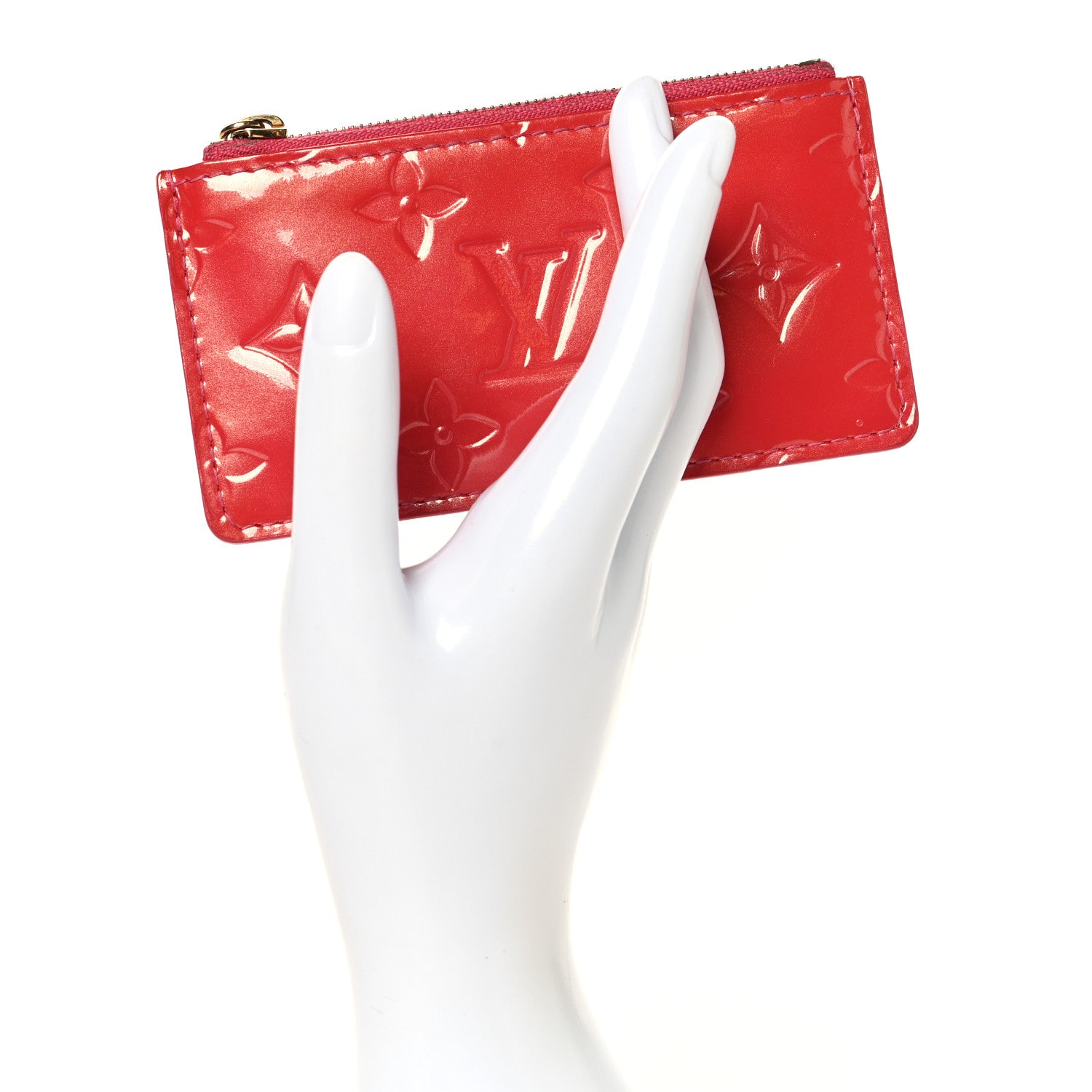 Louis Vuitton Vernis Key Pouch Framboise 2 of 7