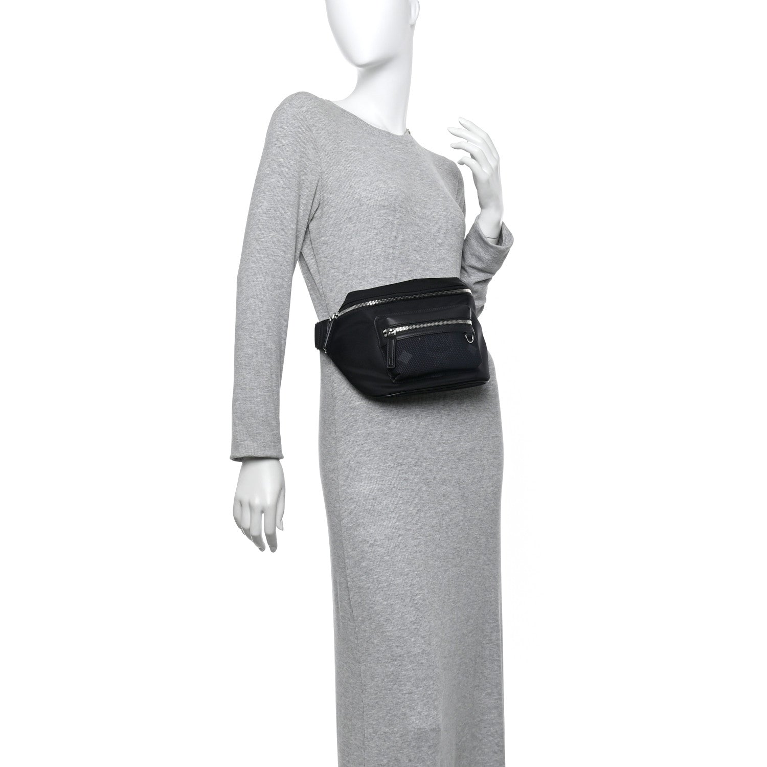 MCM Nylon Fursten Medium Belt Bag Black 3 of 9