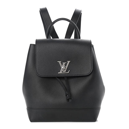 Louis Vuitton Calfskin Lockme Backpack Black 1 of 9