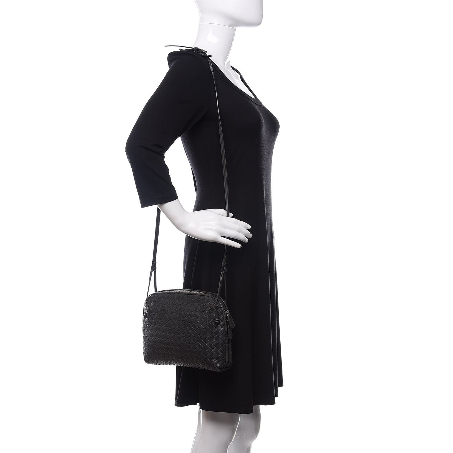 Nappa Intrecciato Nodini Bag Black