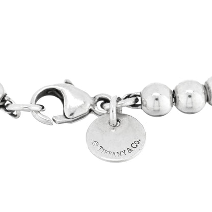 Tiffany Sterling Silver 4mm Bow Bead Bracelet 3 of 4