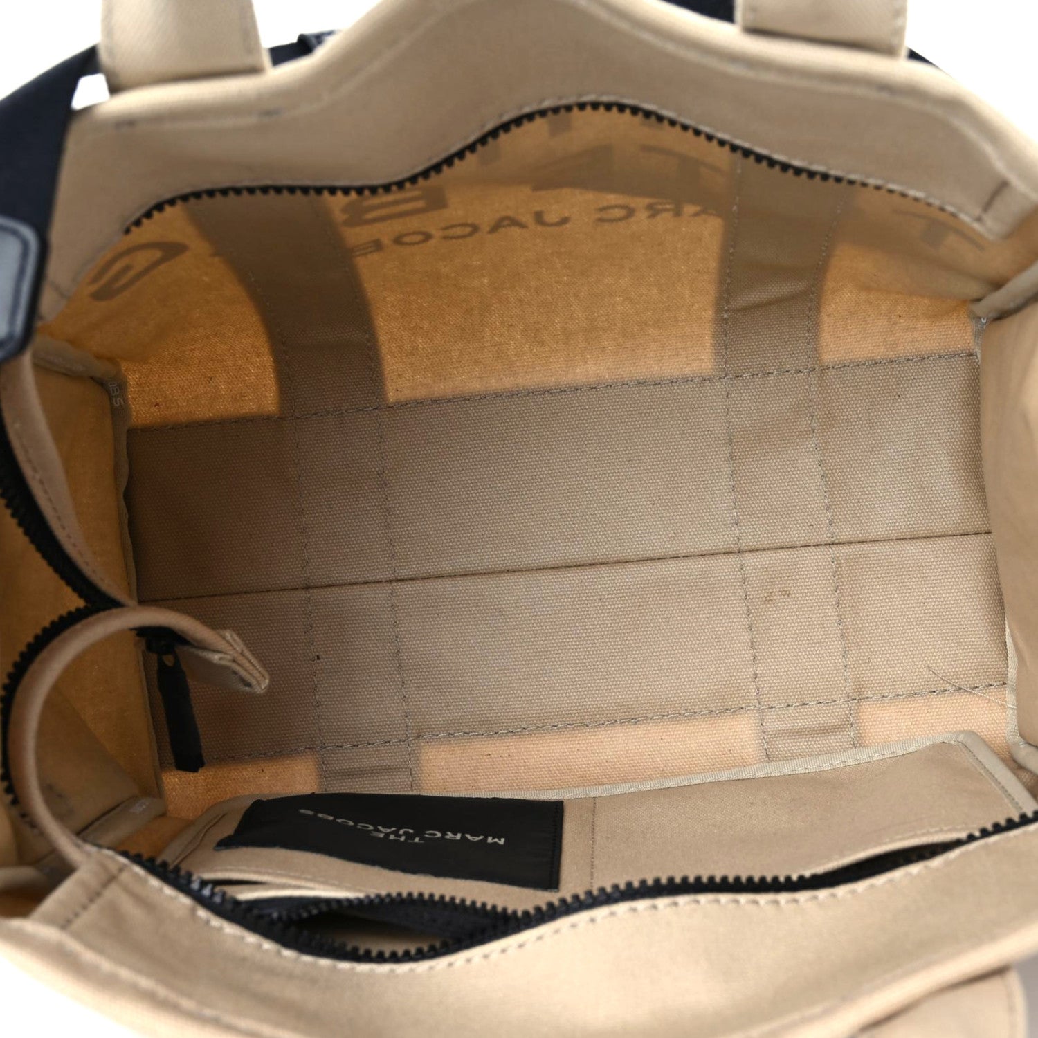 Marc Jacobs Cotton Canvas Medium The Traveler Tote Bag Beige 11 of 13