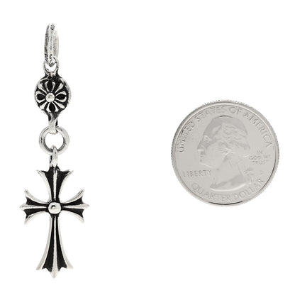 Chrome Hearts Sterling Silver Tiny Cross Long Pendant 2 of 4