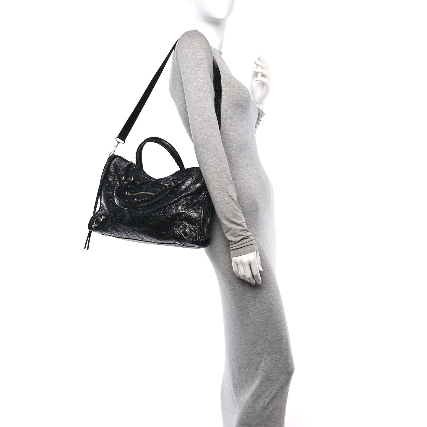 Agneau Arena Silver Hardware Medium Le City Black