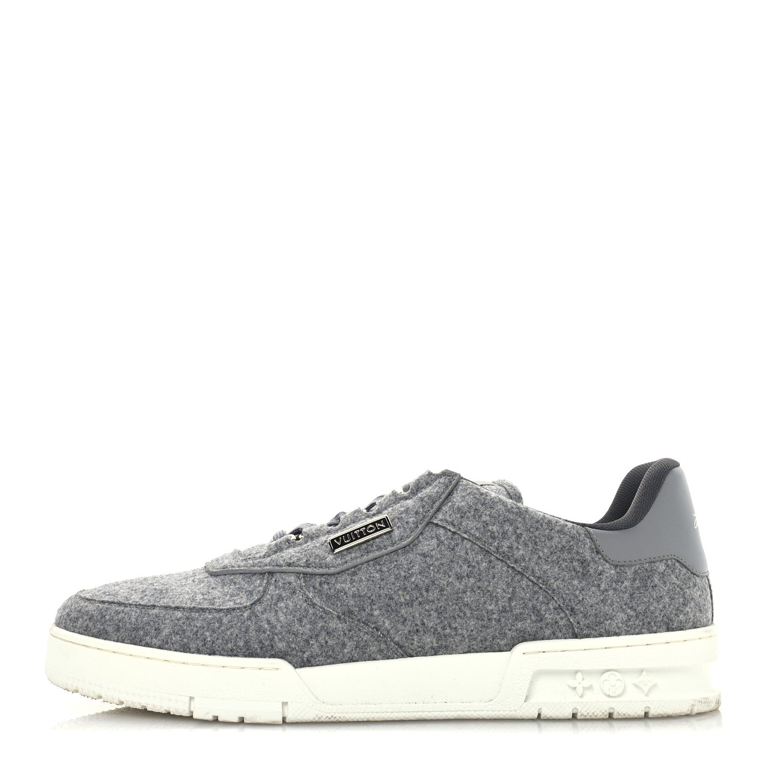 Louis Vuitton Wool Mens LV Trainer Sneakers 10 Grey 1 of 9