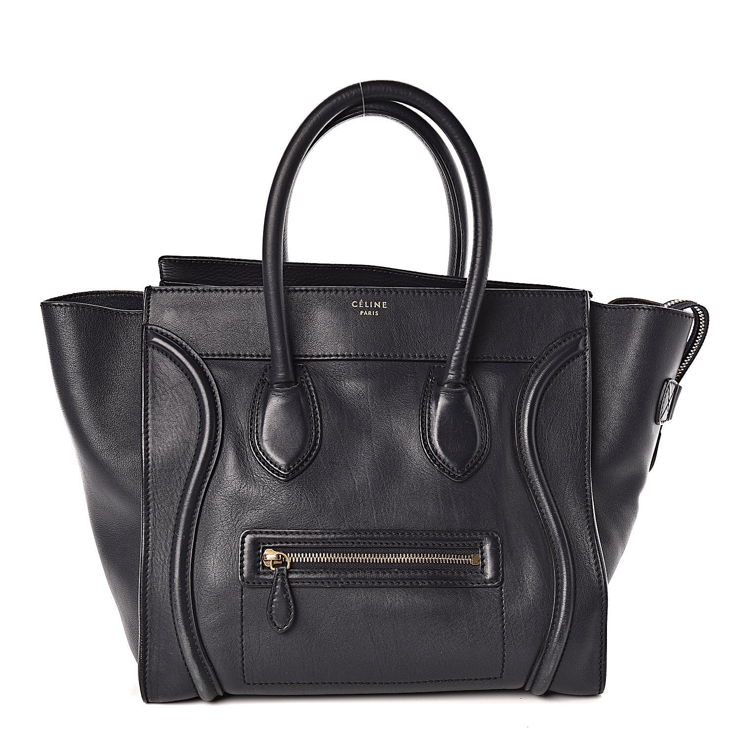 Celine Smooth Calfskin Mini Luggage Navy Blue 2 of 12
